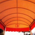 tenda da sole arancio